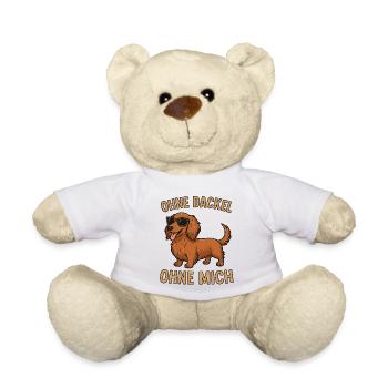 Ohne Dackel  - Teddy - Weiß - Vorne