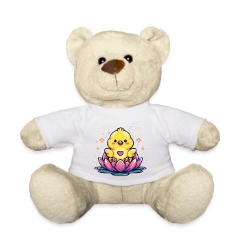 Küken im Lotus Herz - Teddy - Weiß - Vorne