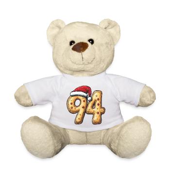 94 Number Cookie Christmas - Teddy Bear - white - Front