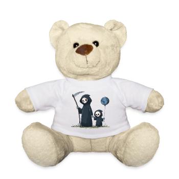 Süßer Grim Reaper mit Kind - Teddy - Weiß - Vorne
