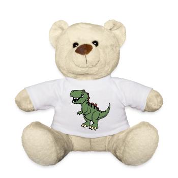 Dinosaurier  - Teddy - Weiß - Vorne