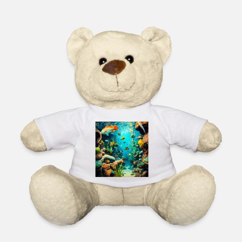 Unterwasser-korallenreiches Abenteuer - Teddy - Weiß