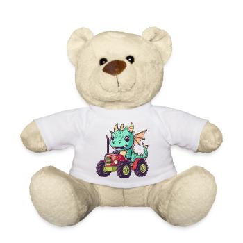 Dragon Tractor Farmer - Nounours - blanc - Devant
