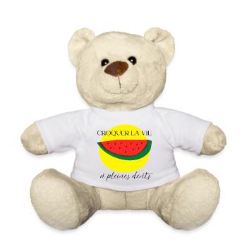Lebt das Leben in vollen Zügen - Teddy - Weiß - Vorne