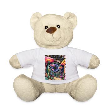Kaleidoskop Waldpfad Pilze - Teddy - Weiß - Vorne