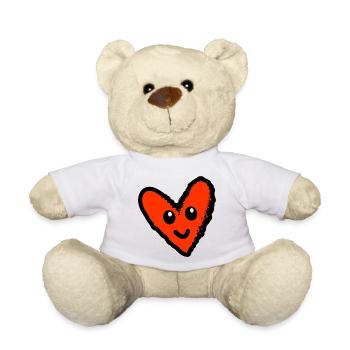 VALENTINSTAG. HERZ. ICH LIEBE DICH. ICH LIEBE DICH - Teddy - Weiß - Vorne