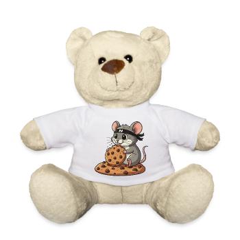 Süße Maus Keks Ninja Cartoon Süßigkeiten Snack - Teddy - Weiß - Vorne