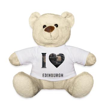 I Love Edinburgh – Stone City Architecture - Teddy - Weiß - Vorne