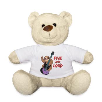 Five And Loud Faultier Rocker - Teddy - Weiß - Vorne