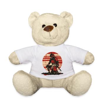 Roter Samurai Schlachtenlook,Ronin - Teddy - Weiß - Vorne
