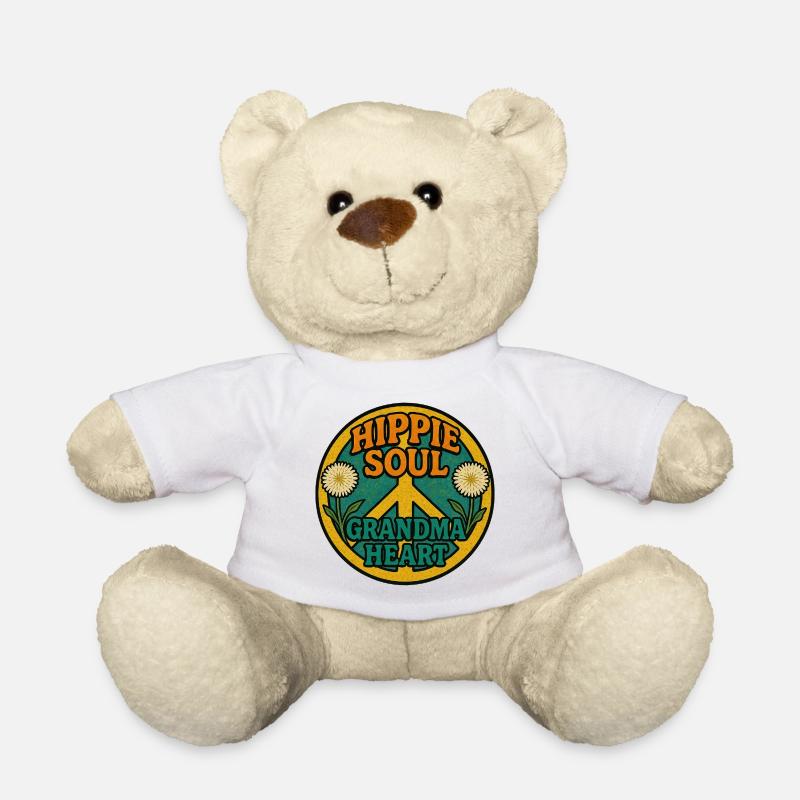 Hippie Soul Oma Herz - Teddy - Weiß