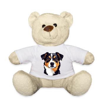 Dog Portrait Color Contrast Dog Head Dog Motif - Teddy Bear - white - Front