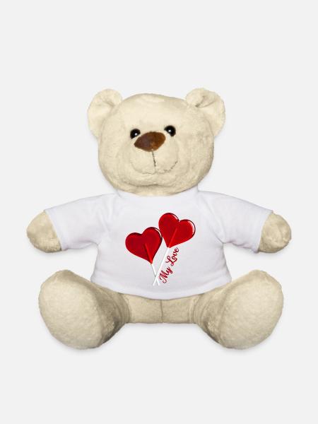 My Love déclaration d'amour - Nounours - blanc