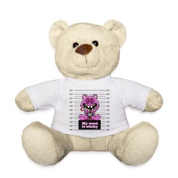 My weed is sticky - Teddy - Weiß - Vorne