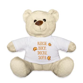 Kekse Buch Decke Sofa - Teddy - Weiß - Vorne