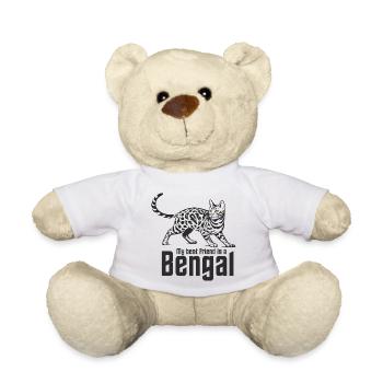 Bengal "Best friend" - Teddy - Weiß - Vorne