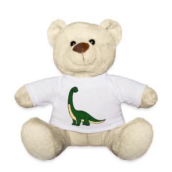 Dino - Teddy Bear - white - Front