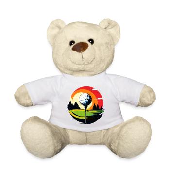 Golf Ball Golf Terrain Golf Golf Thème du Golf - Nounours - blanc - Devant