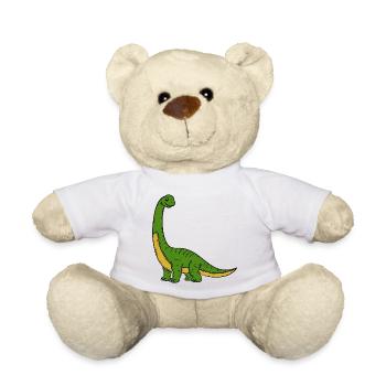 Dinosaur - Teddy Bear - white - Front