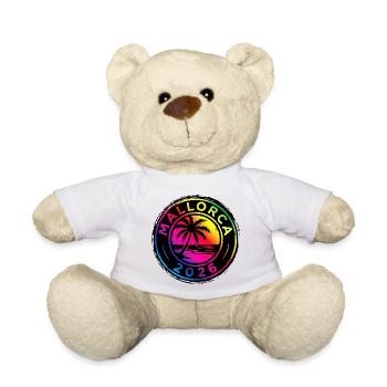 Mallorca 2026 Colorful - Teddy Bear - white - Front