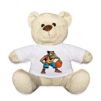 Hip-Hopper Basketball Player / Basketball Rapper - Teddy Bear - white - Front