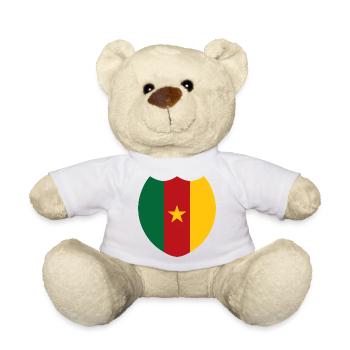 Cameroon Proud Flag - Teddy Bear - white - Front