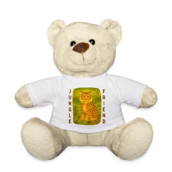 Tiger im Dschungel - Teddy - Weiß - Vorne
