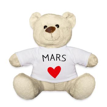 Future maman Mars – Bébé en route ❤️ - Nounours - blanc - Devant