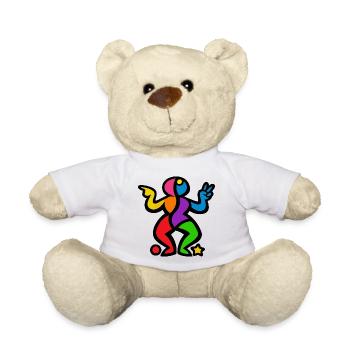 Bunte Tanzform - Teddy - Weiß - Vorne