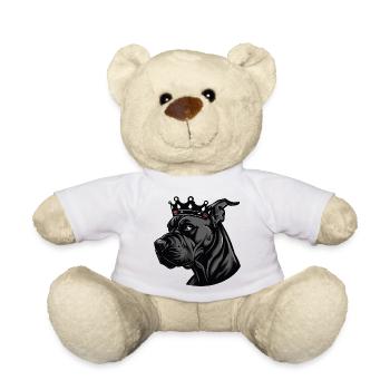 Couronne de chien dogue allemand - Nounours - blanc - Devant