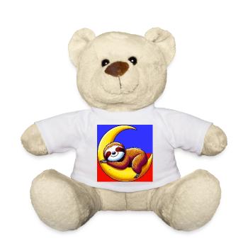 La paresse dort sur la Lune - Nounours - blanc - Devant
