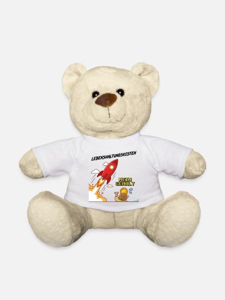 Lebenshaltungskosten_Rakete - Teddy - Weiß