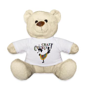 Fans de poulet - Coq - Coq - Poulet de soie - Bio - Nounours - blanc - Devant