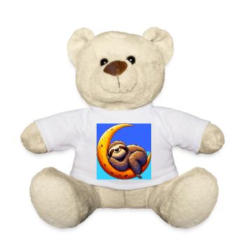 La paresse dort sur la Lune - Nounours - blanc - Devant