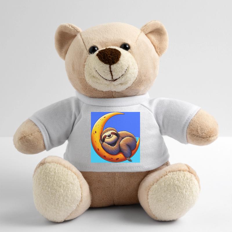 Faultier schläft auf dem Mond Teddy