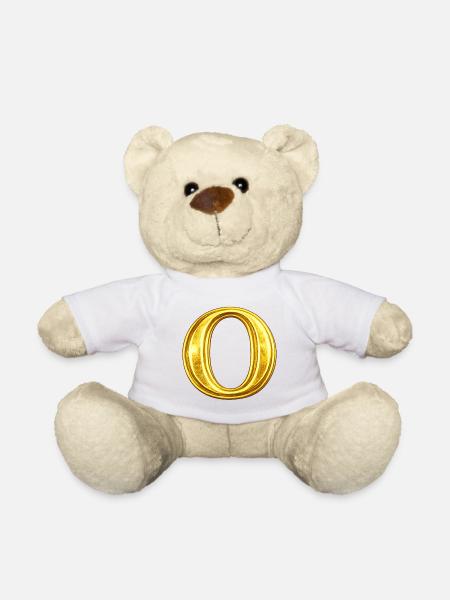 Goldenes Ring-O Design - Teddybjørn - hvid