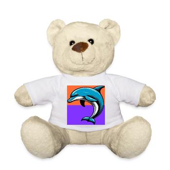 dauphin - Nounours - blanc - Devant