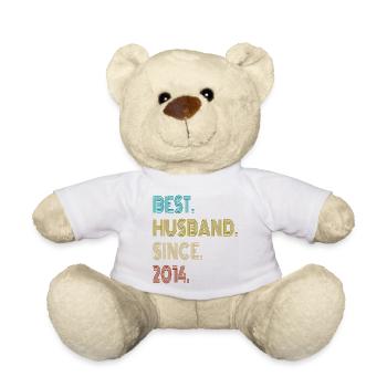  Best Husband Since 2014 Vintage - Teddy - Weiß - Vorne
