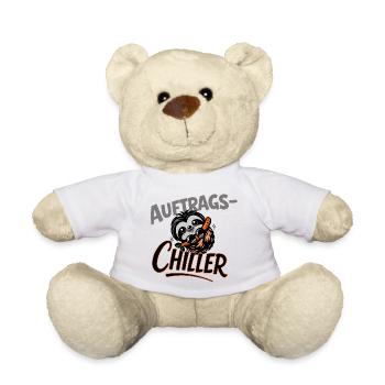 Auftrags Chiller Faultier Lustiges Büro Motiv - Teddy - Weiß - Vorne