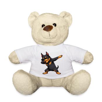 Doberman de taponage - Nounours - blanc - Devant