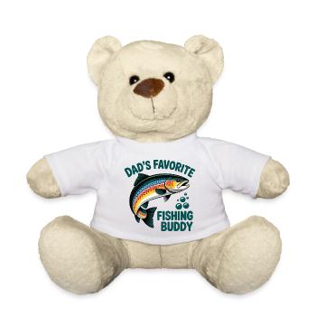 Angeln mit Papa - Teddy - Weiß - Vorne