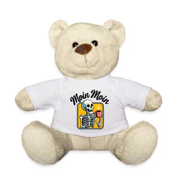 Erst Kaffee Skelett - Teddy - Weiß - Vorne
