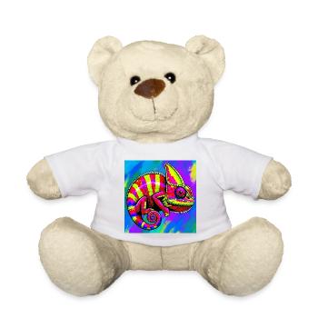 chameleon - Teddy Bear - white - Front