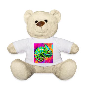 caméléon - Nounours - blanc - Devant