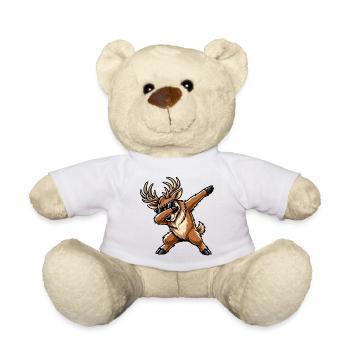Dabbing Hirsch - Teddy - Weiß - Vorne