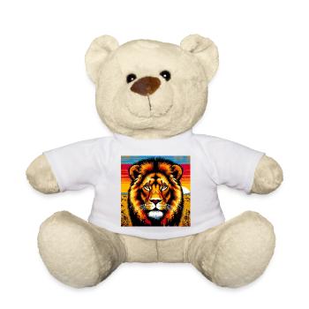 lion - Teddy Bear - white - Front