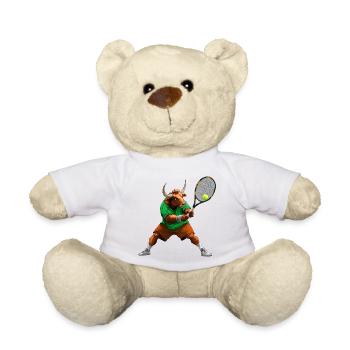 Taurus Tennis - Teddy Bear - white - Front