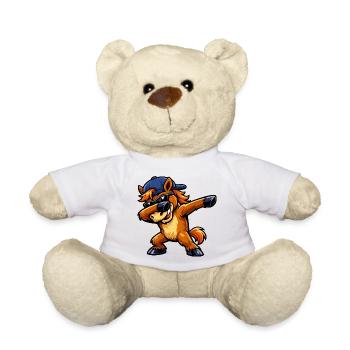 Dabbing Horse - Teddy Bear - white - Front