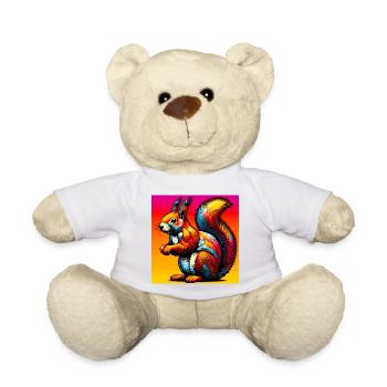 squirrel - Teddy Bear - white - Front