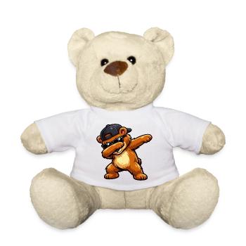 Dabbing Bear - Teddy Bear - white - Front